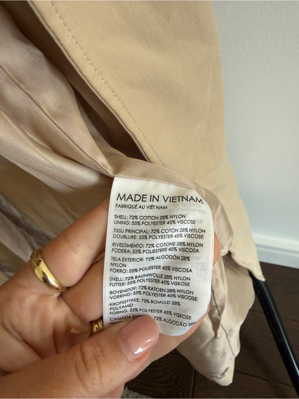 Tan Trench Coat - the Monaco coat - Picture 10 of 10